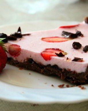 Клубнично-малиновый чизкейк