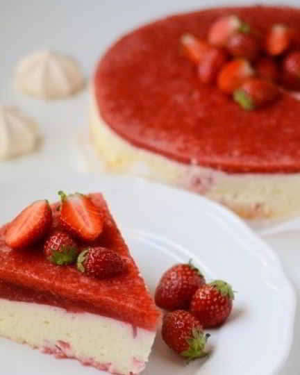 Рецепт клубничного чизкейка