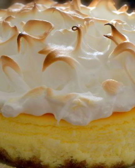 Рецепт лимонного чизкейка с меренгой