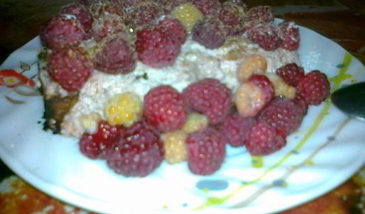 малиновый чизкейк