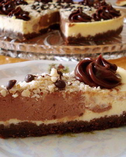 Рецепт мраморного чизкейка