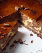 Мраморный шоколадный чизкейк