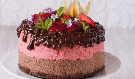 шоколадно-вишневый чизкейк