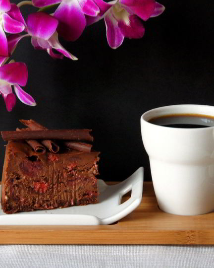 Рецепт шоколадного чизкейка с вишней