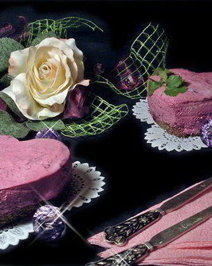 Свекольный чизкейк с сельдью