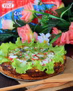 Сырный чизкейк с крабовыми палочками