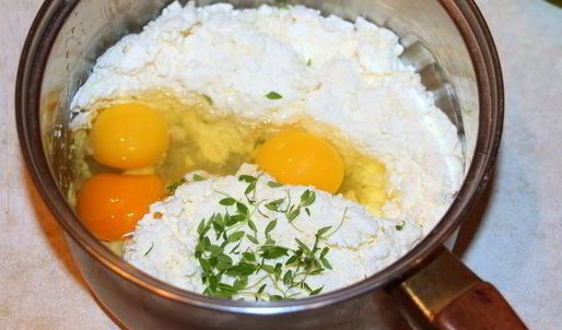 сырный чизкейк с крабовыми палочками