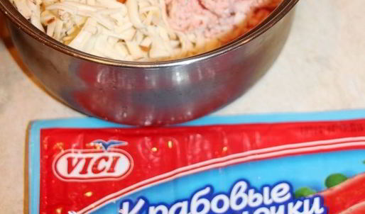 сырный чизкейк с крабовыми палочками