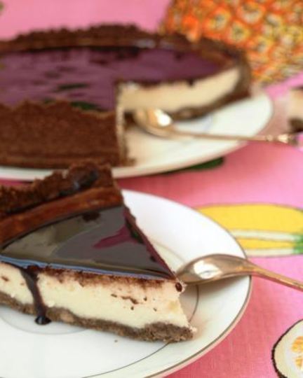 Рецепт сырного чизкейка с шоколадома