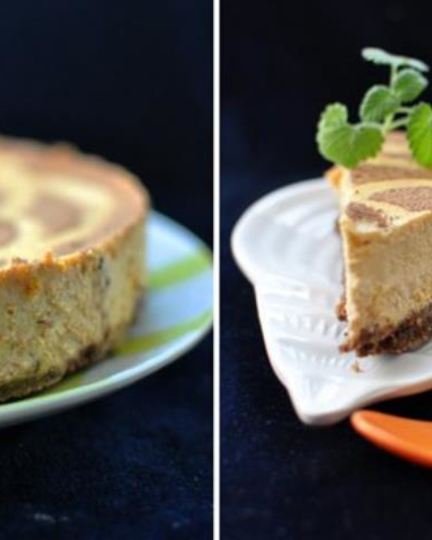 Рецепт тыквенного чизкейка с курагой