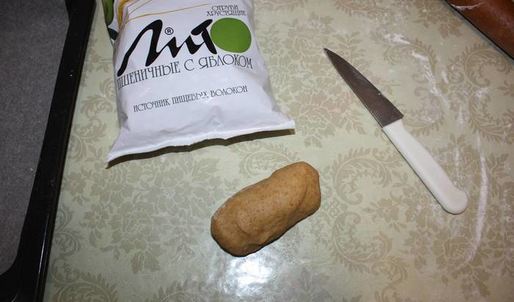 десерт хворост под снегом