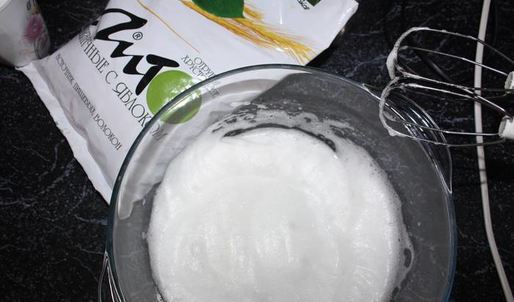 десерт хворост под снегом