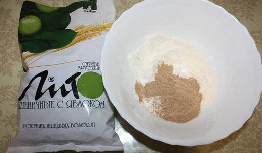 десерт хворост под снегом