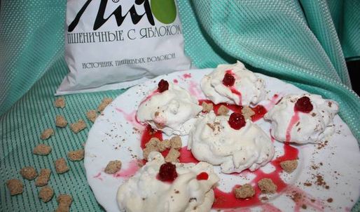 десерт хворост под снегом