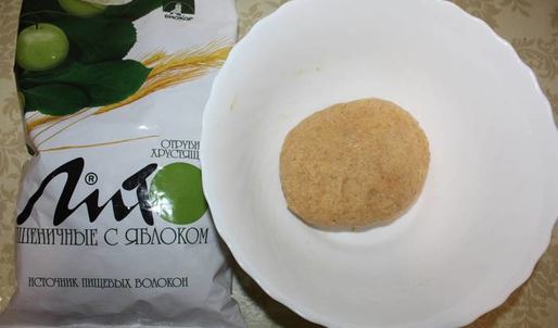 десерт хворост под снегом