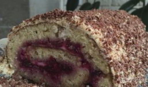 домашний творожный рулет