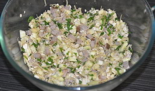 ароматные кабачковые кексы с ветчиной