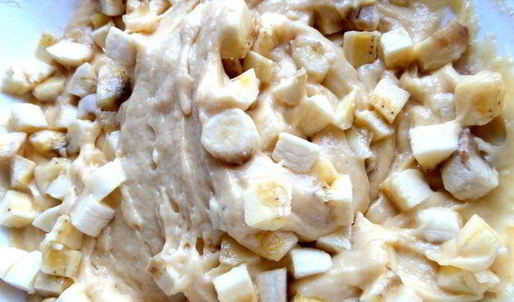 бананово-шоколадный кекс