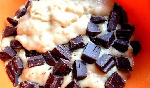 бананово-шоколадный кекс