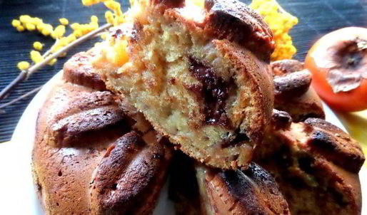 бананово-шоколадный кекс