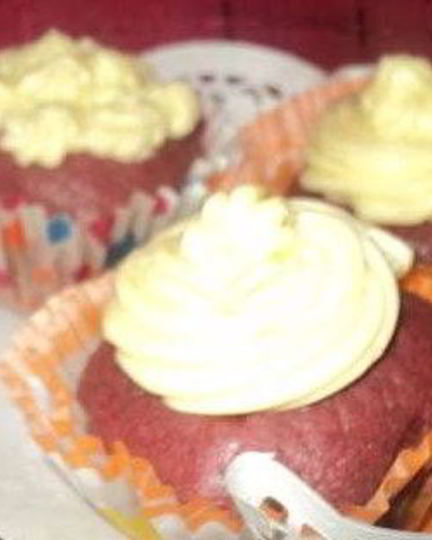 Рецепт капкейков со свеклой и апельсиновым кремом