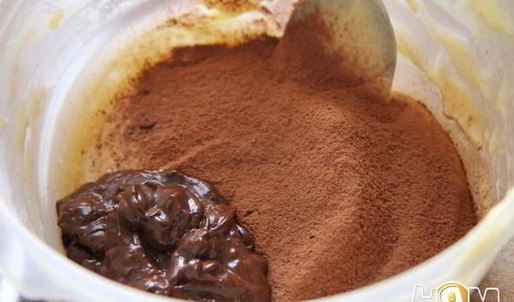 кекс на йогурте с шоколадом и лимонным курдом