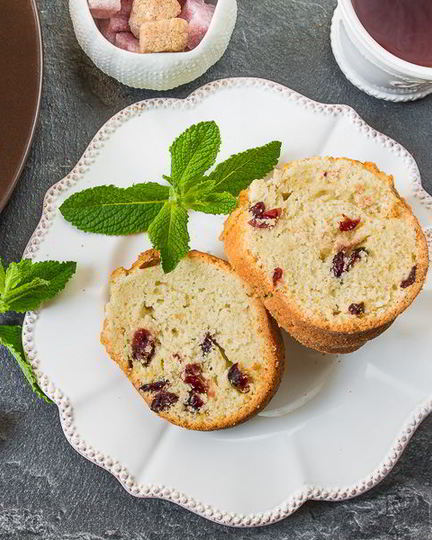 Рецепт кекса на шампанском с сушеной клюквой