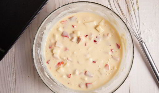 кекс с грудинкой и овощами