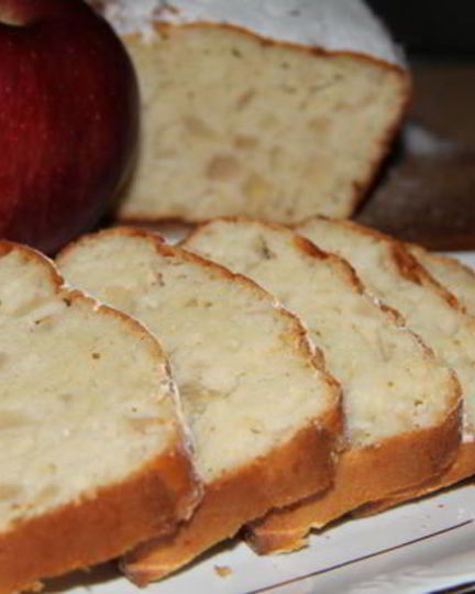 Рецепт кекса с йогуртом и яблоками