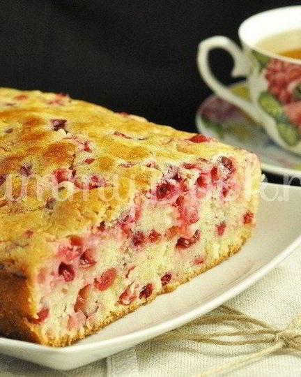 Рецепт кекса с клюквой