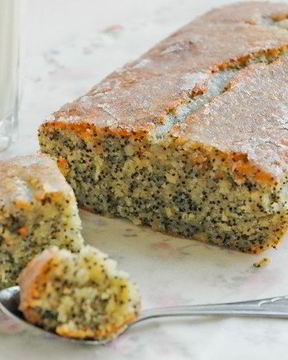 Кекс с лимонной цедрой и маком