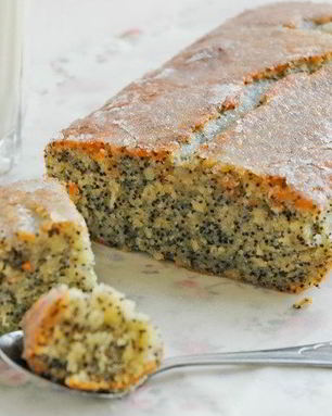 Кекс с лимонной цедрой и маком