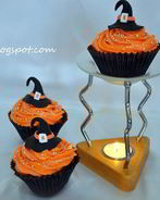 Кексы Два шоколада со сливочным кремом Halloween