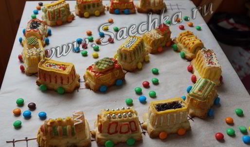 кексы паровозик