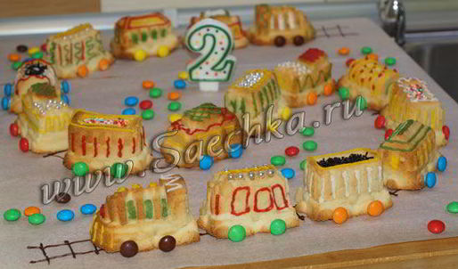 кексы паровозик