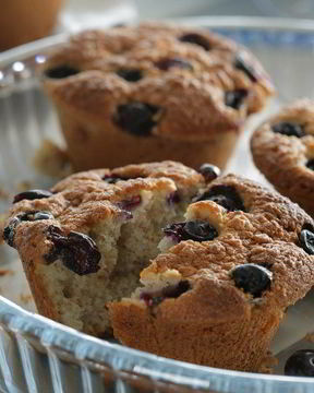 Кексы с голубикой