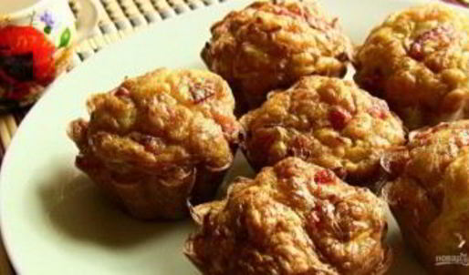 кексы с капустой и колбасой