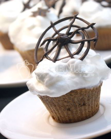 Рецепт кексы с паутинкой