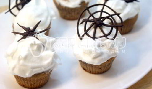 кексы с паутинкой