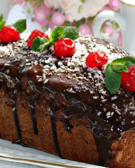 Рецепт постного свекольного кекса с вишней