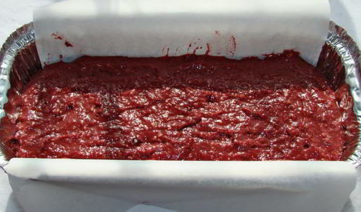 постный свекольный кекс с вишней