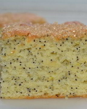 Простой лимонно-маковый кекс