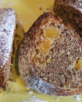 Пряный кекс из овсяной муки