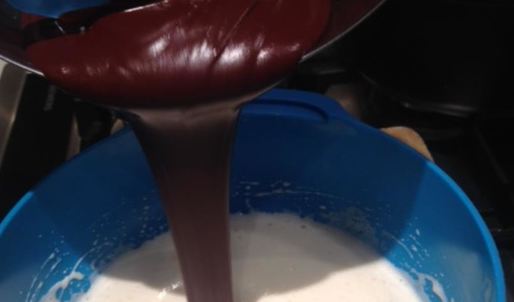 шоколадный фондан