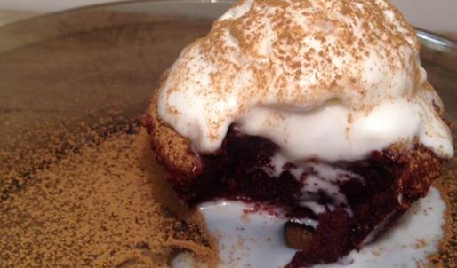 шоколадный фондан