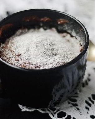 Шоколадный кекс в кружке