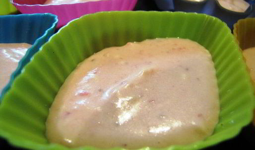 творожно-клубничные кексы с клубничным конфитюром