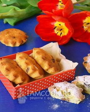 Творожные кексы с изюмом