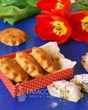 Творожные кексы с изюмом