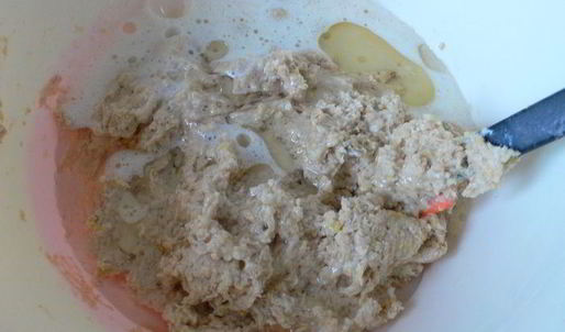 ягодно-лимонный кекс с овсяными хлопьями